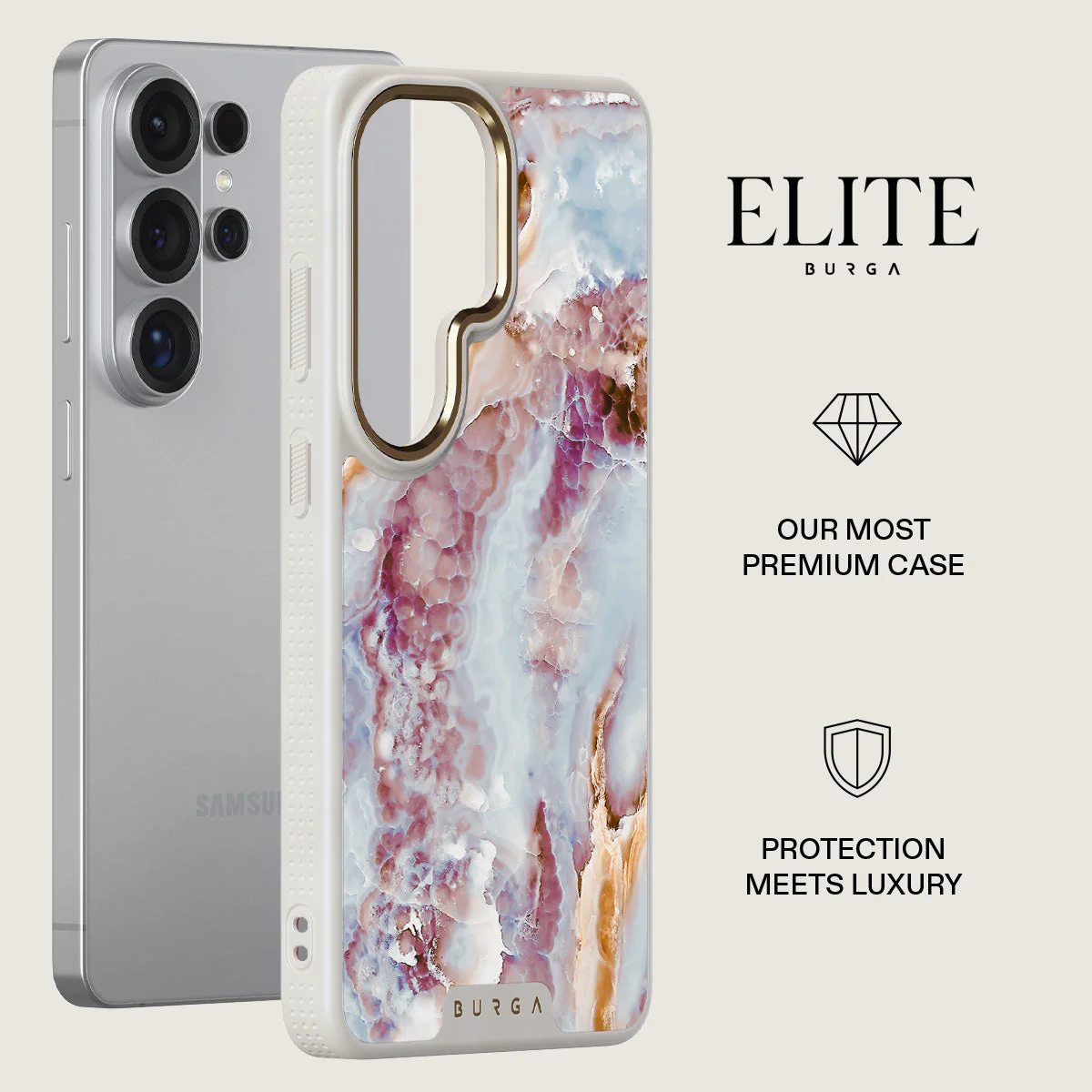 Frozen Leaves - Cute Marble Samsung Galaxy S26 Ultra Case - Image 27
