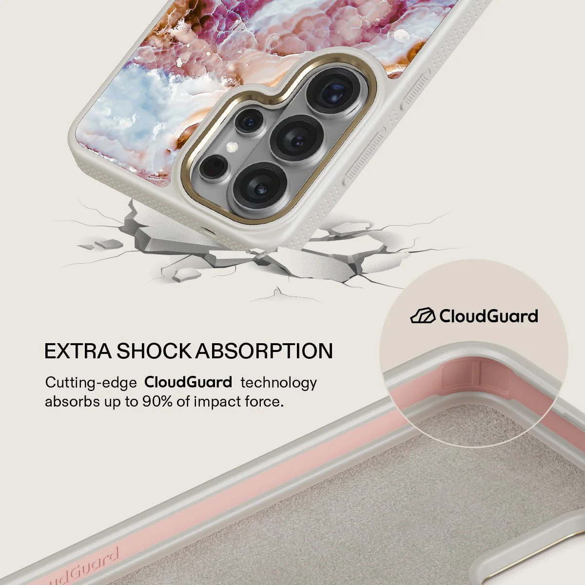 Frozen Leaves - Cute Marble Samsung Galaxy S26 Ultra Case - Image 28