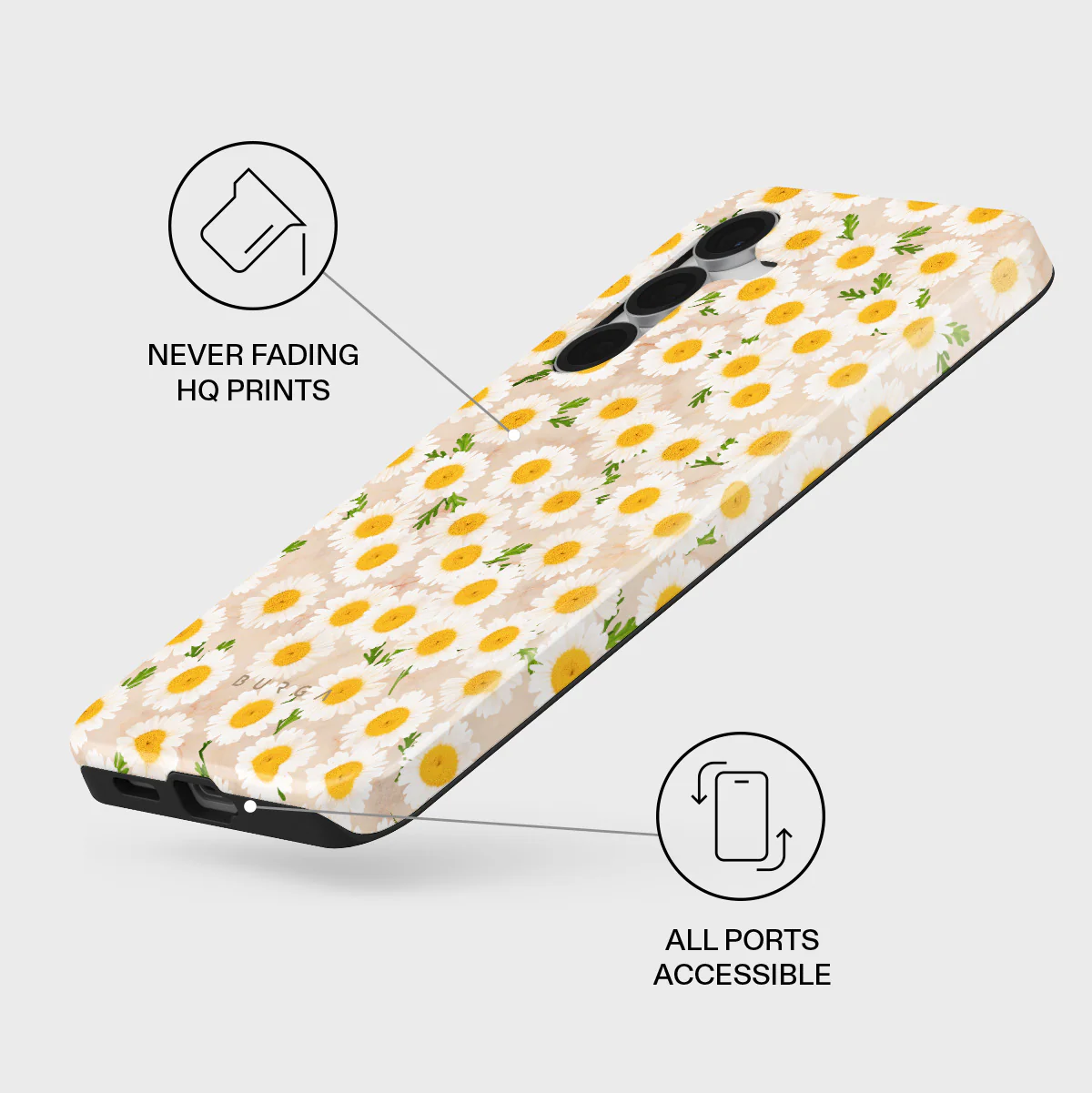 Pure Bliss - Daisy Samsung Galaxy S25 FE Case - Image 3