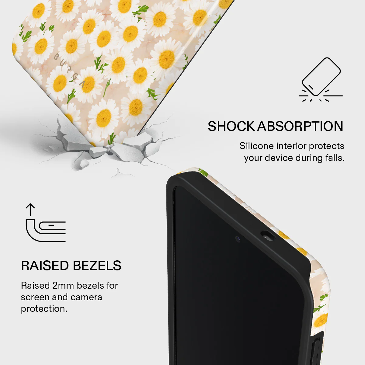 Pure Bliss - Daisy Samsung Galaxy S25 FE Case - Image 4