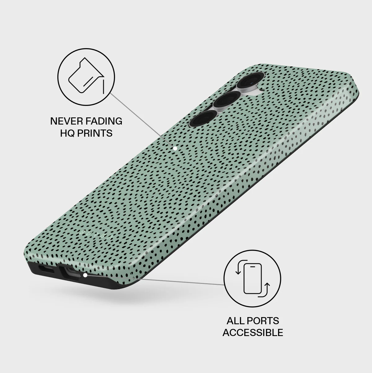 Mint Gelato - Dots Samsung Galaxy S25 FE Case - Image 3