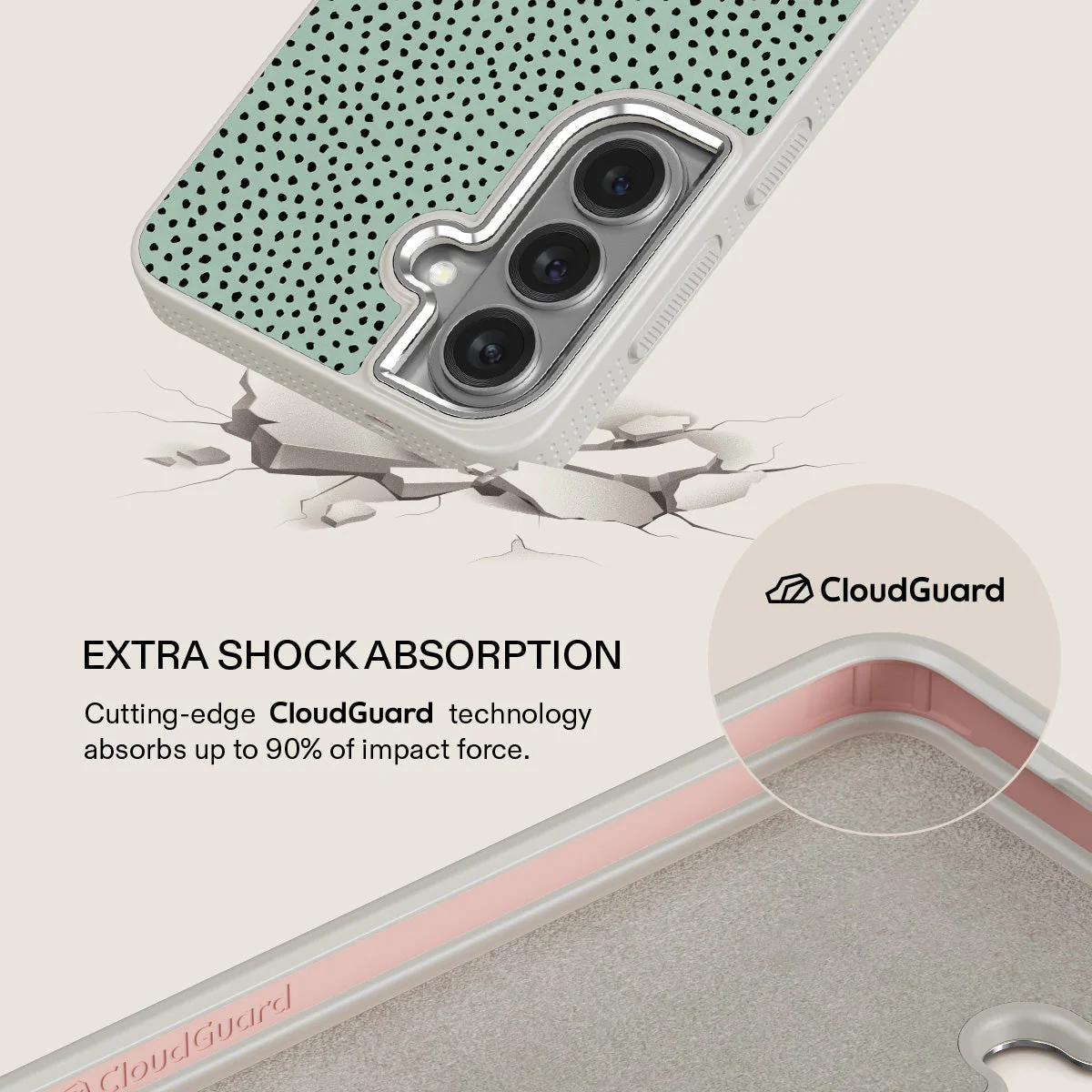 Mint Gelato - Dots Samsung Galaxy S26 Case - Image 35