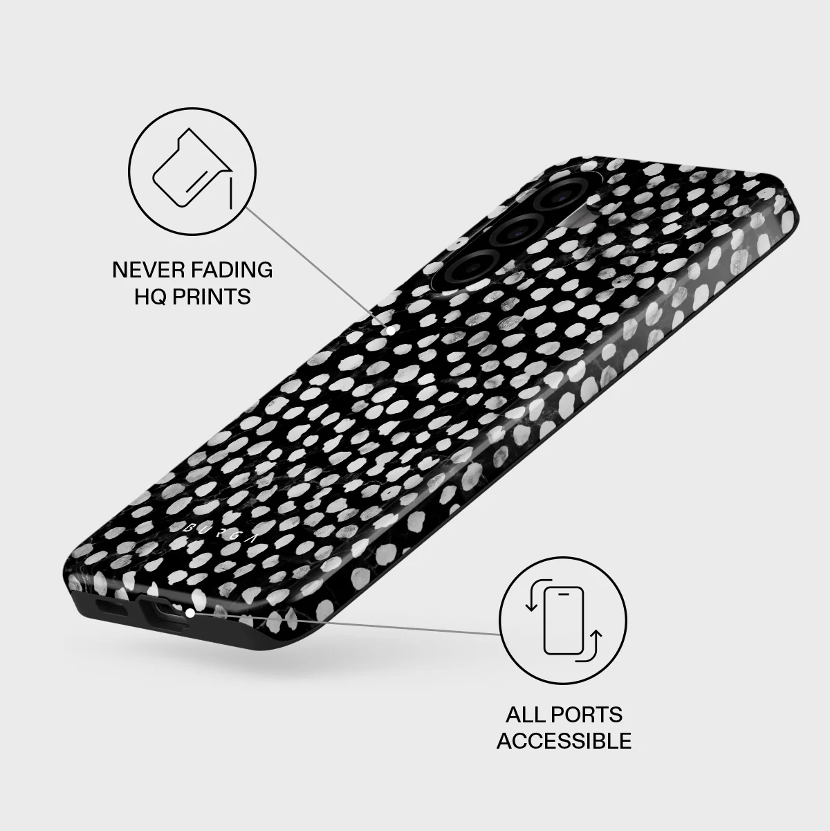 Night Sky - Dotted Samsung Galaxy A57 5G Case - Image 3