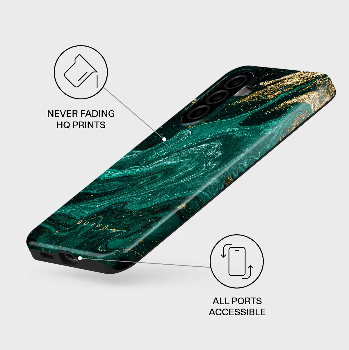 Emerald Pool - Elegant Samsung Galaxy A57 5G Case - Image 3