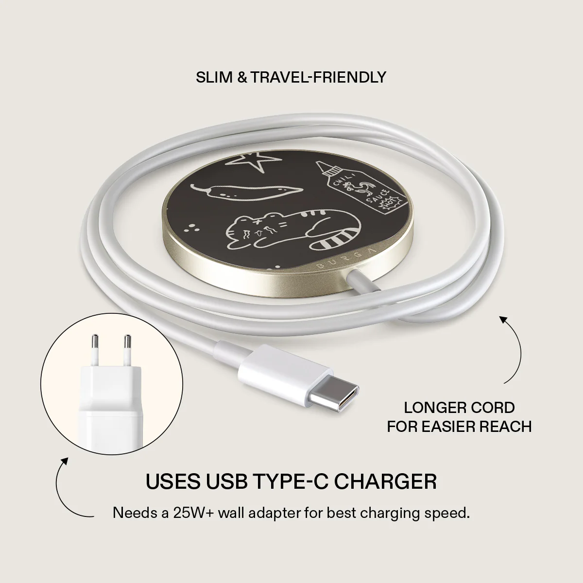Essentials - Magnetic Wireless Charger - Image 3