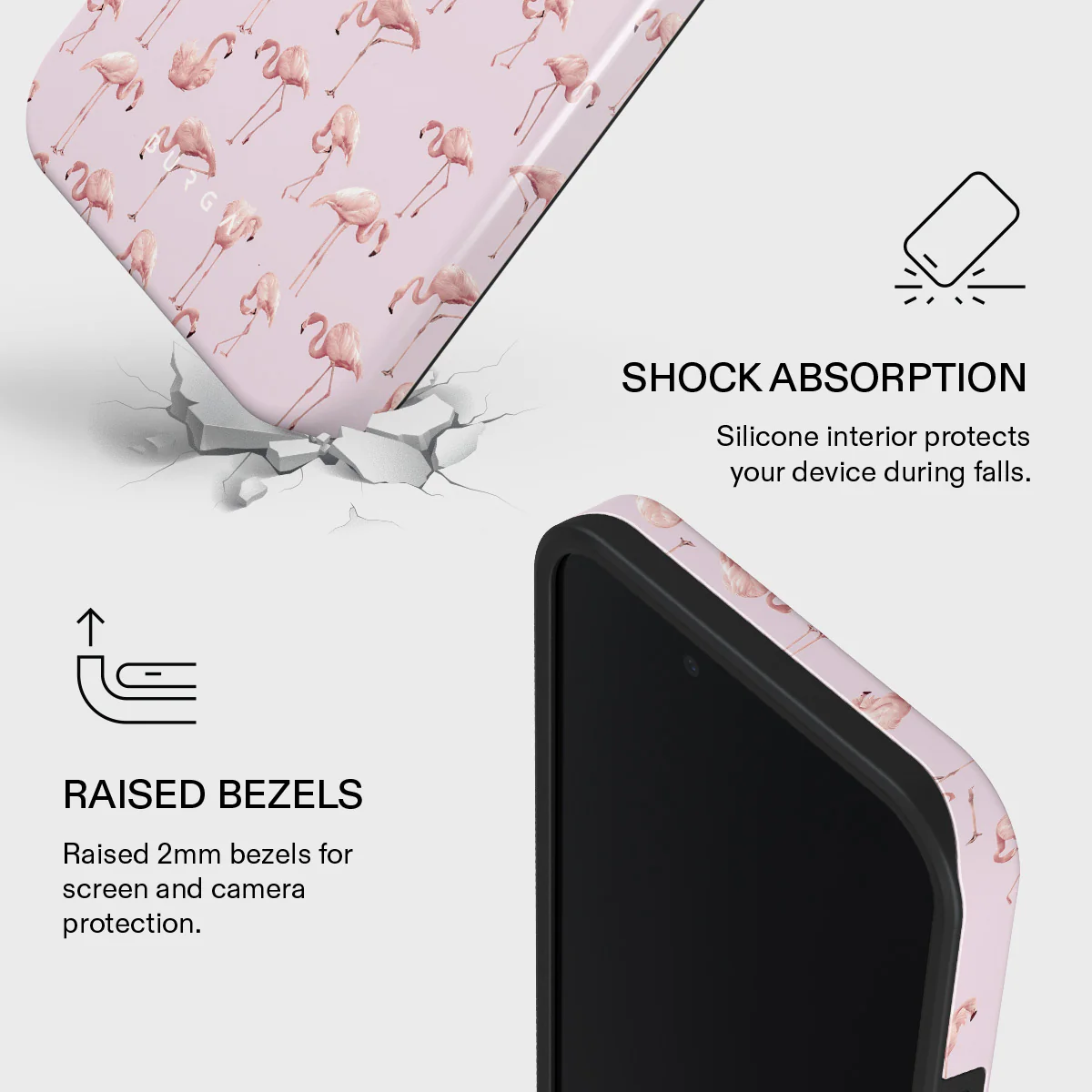 Nostalgic Pink - Flamingos iPhone 17e Case - Image 4