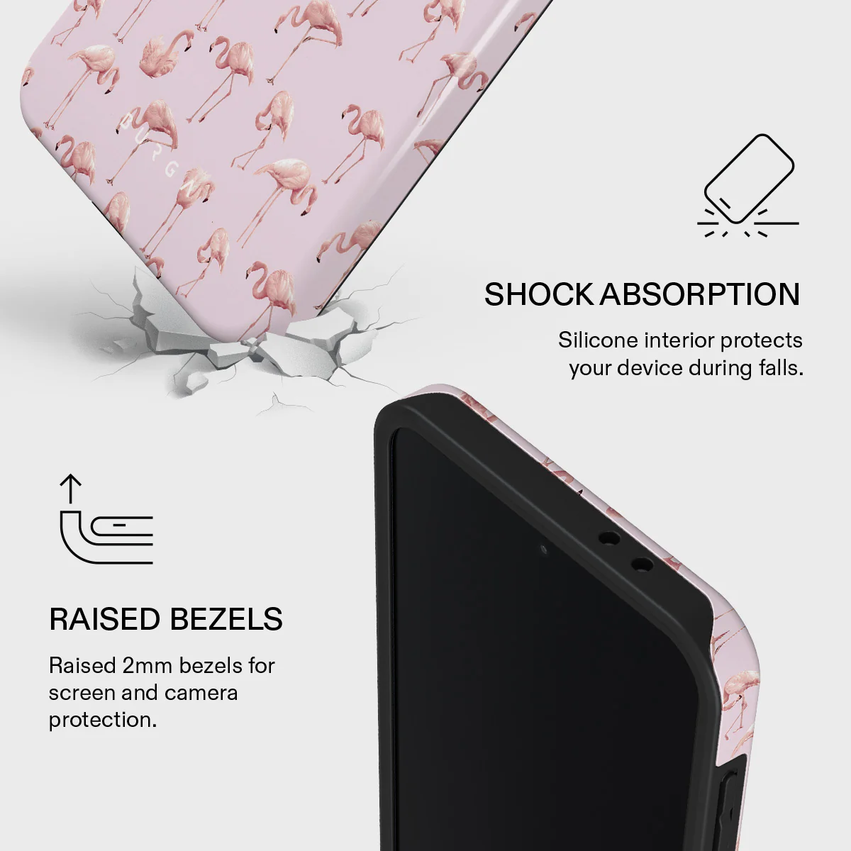 Nostalgic Pink - Flamingos Samsung Galaxy A37 5G Case - Image 4