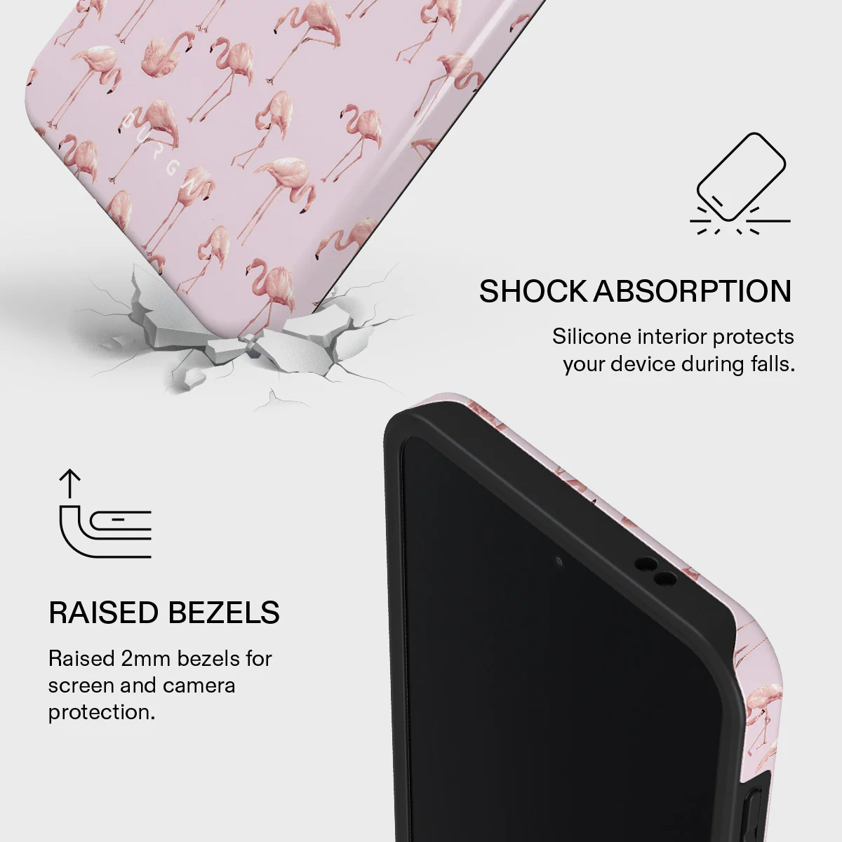 Nostalgic Pink - Flamingos Samsung Galaxy A57 5G Case - Image 4