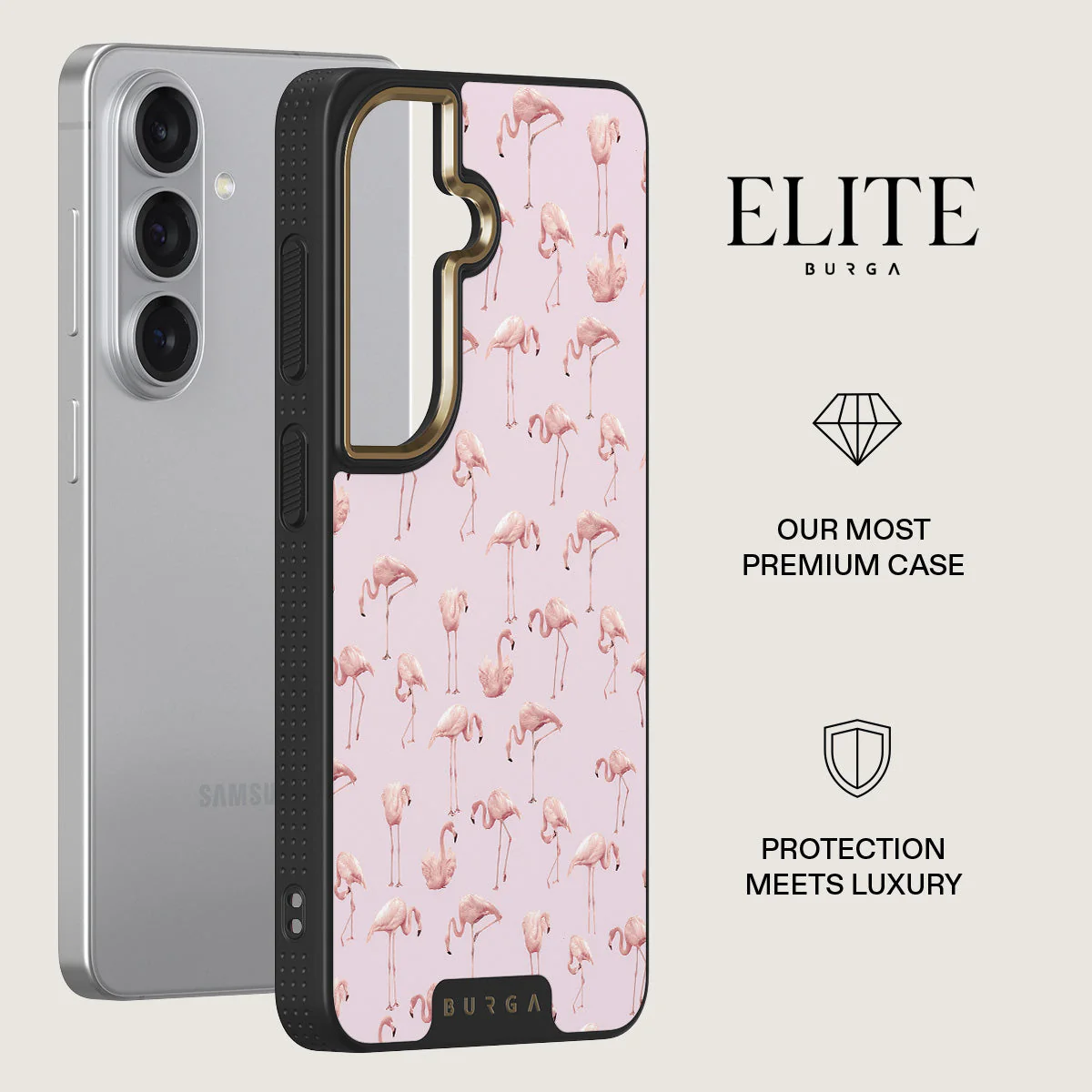 Nostalgic Pink - Flamingos Samsung Galaxy S26 Case - Image 6