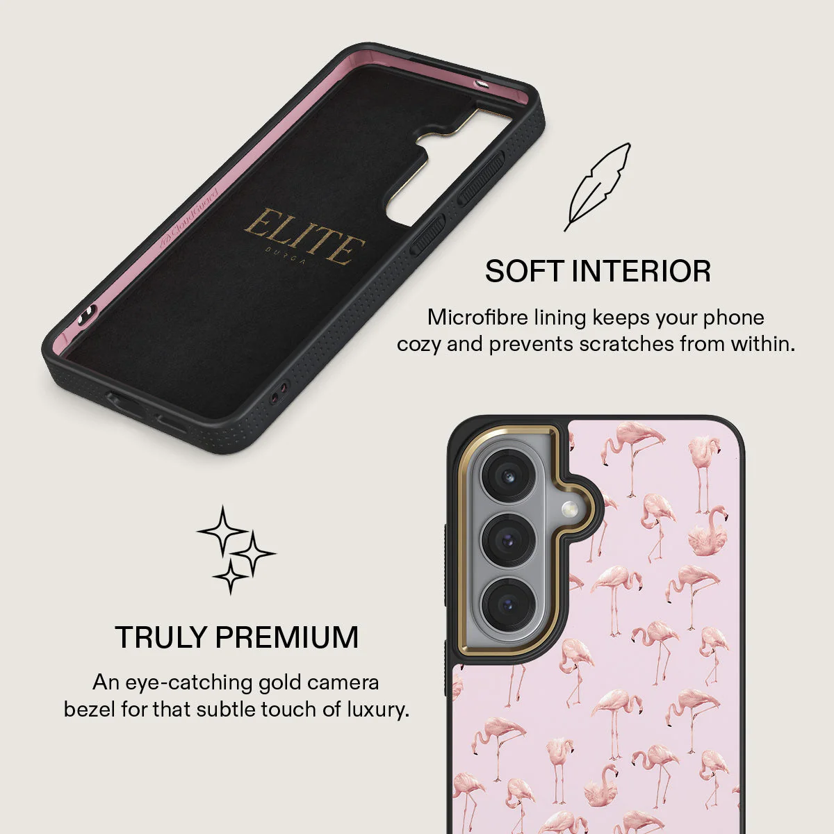 Nostalgic Pink - Flamingos Samsung Galaxy S26 Plus Case - Image 10