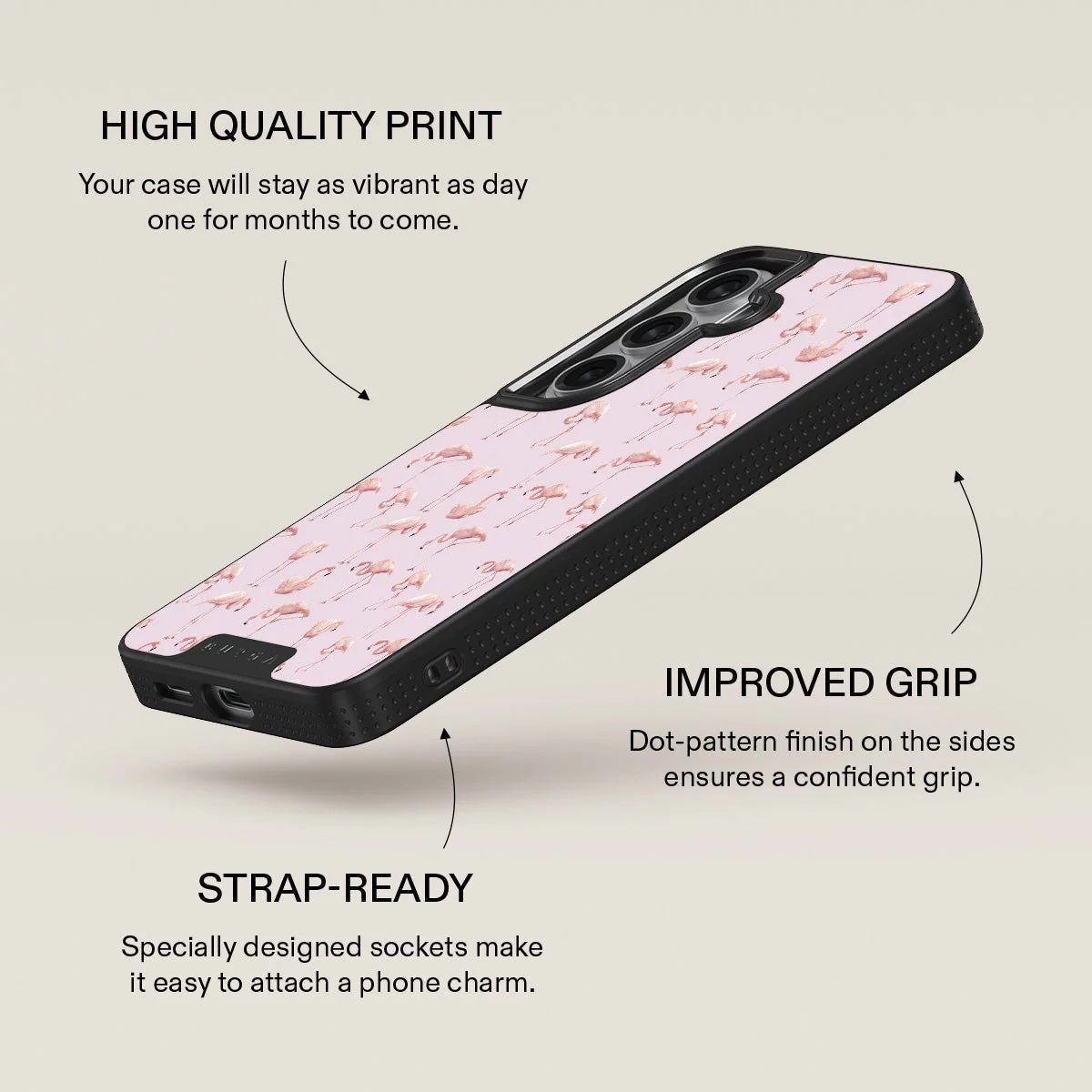 Nostalgic Pink - Flamingos Samsung Galaxy S26 Plus Case - Image 16