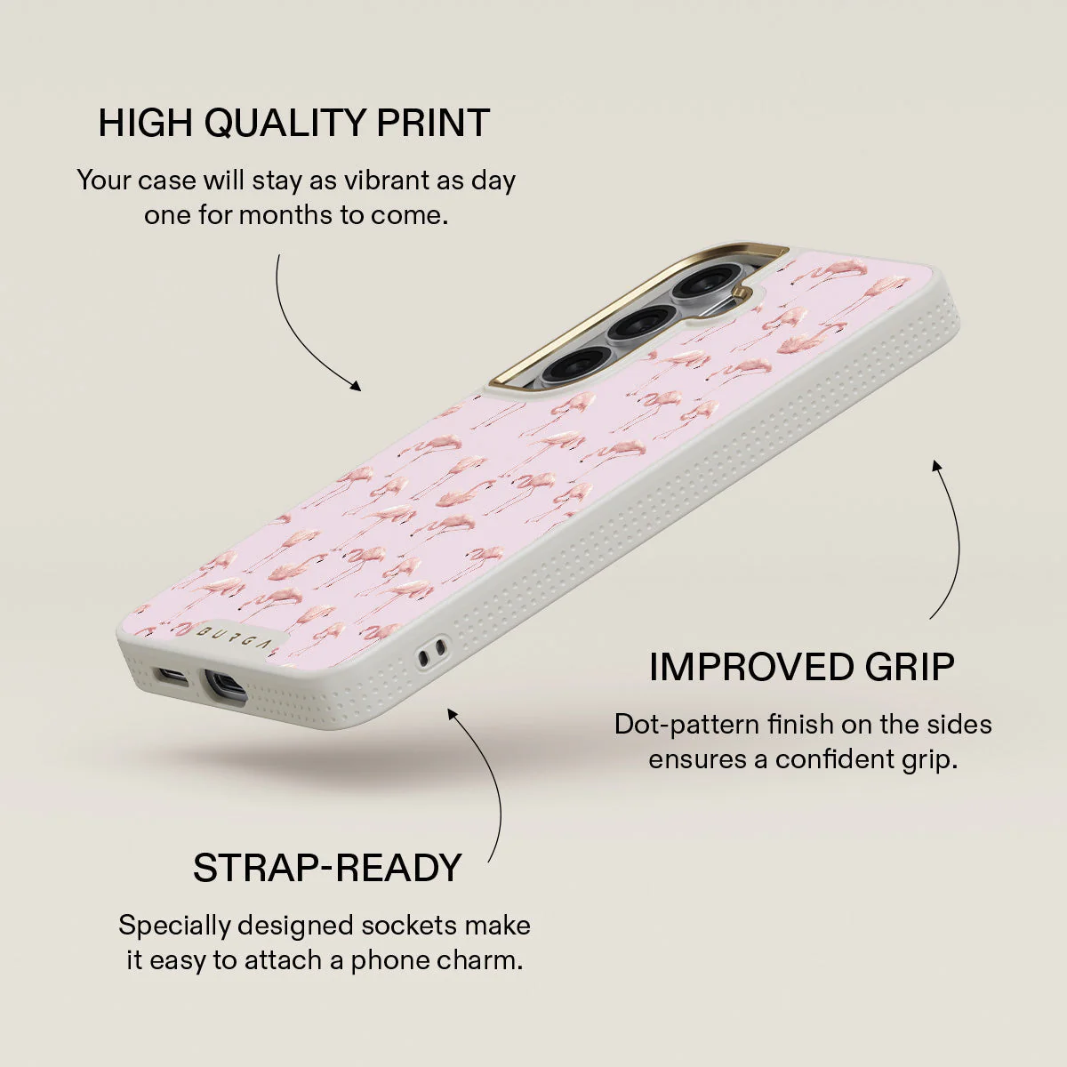 Nostalgic Pink - Flamingos Samsung Galaxy S26 Plus Case - Image 30
