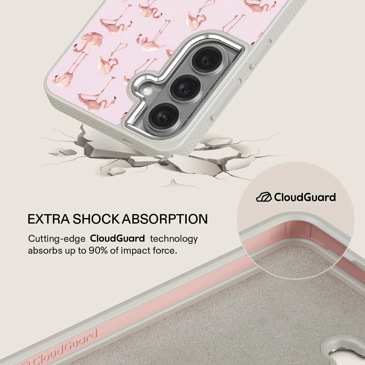Nostalgic Pink - Flamingos Samsung Galaxy S26 Plus Case - Image 35