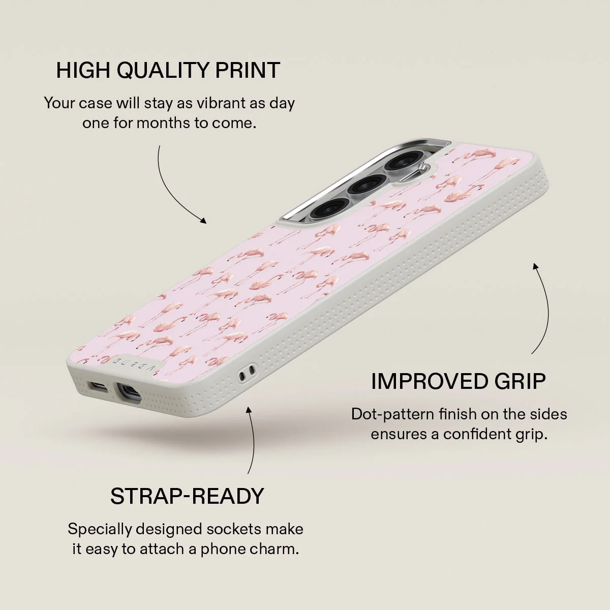 Nostalgic Pink - Flamingos Samsung Galaxy S26 Plus Case - Image 37
