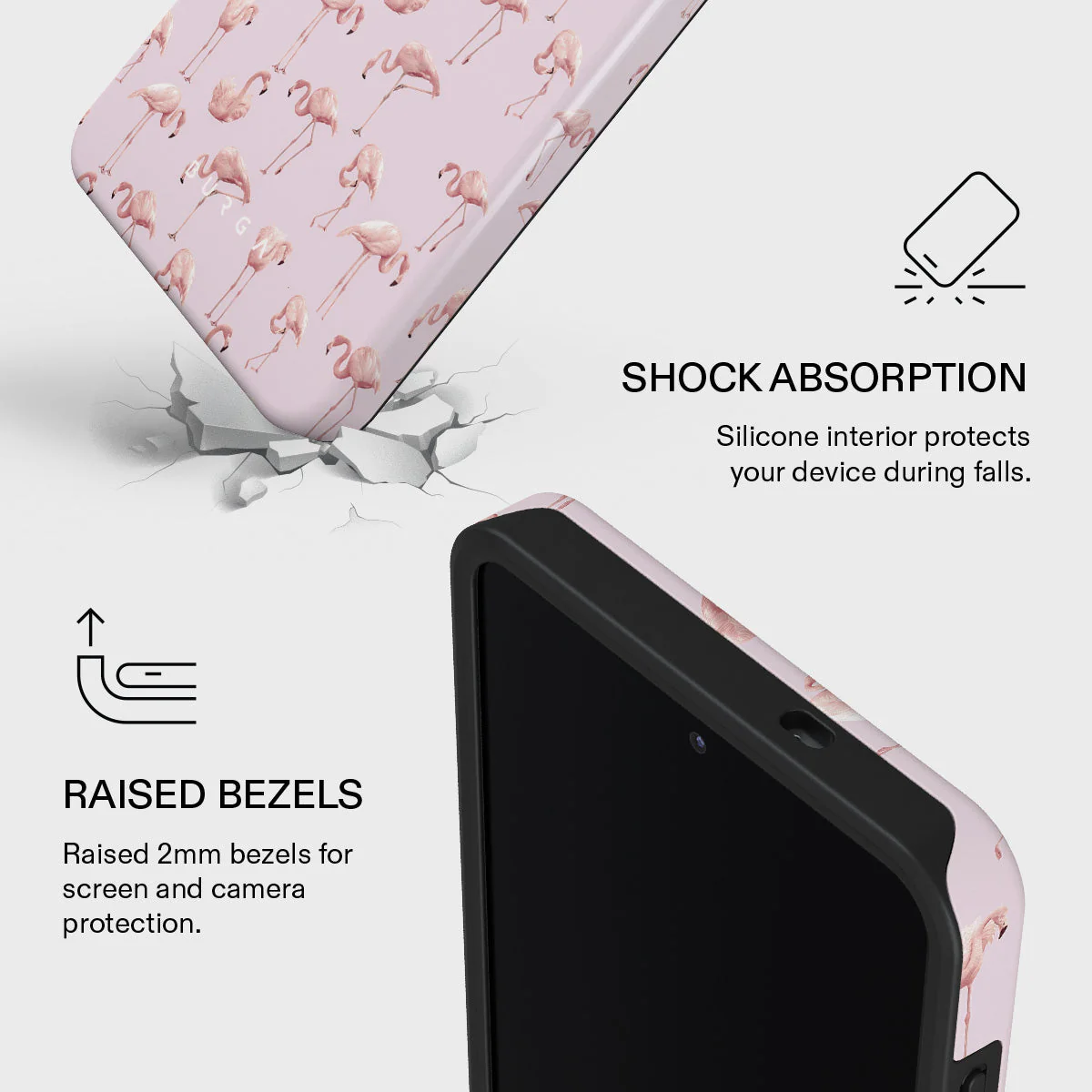 Nostalgic Pink - Flamingos Samsung Galaxy S26 Plus Case - Image 4