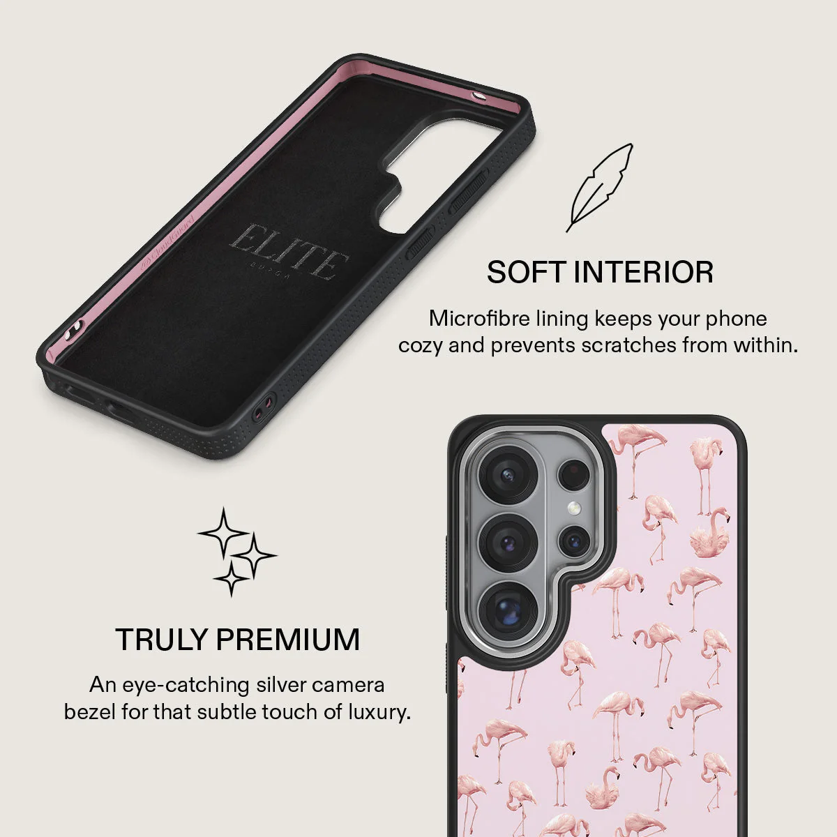 Nostalgic Pink - Flamingos Samsung Galaxy S26 Ultra Case - Image 24