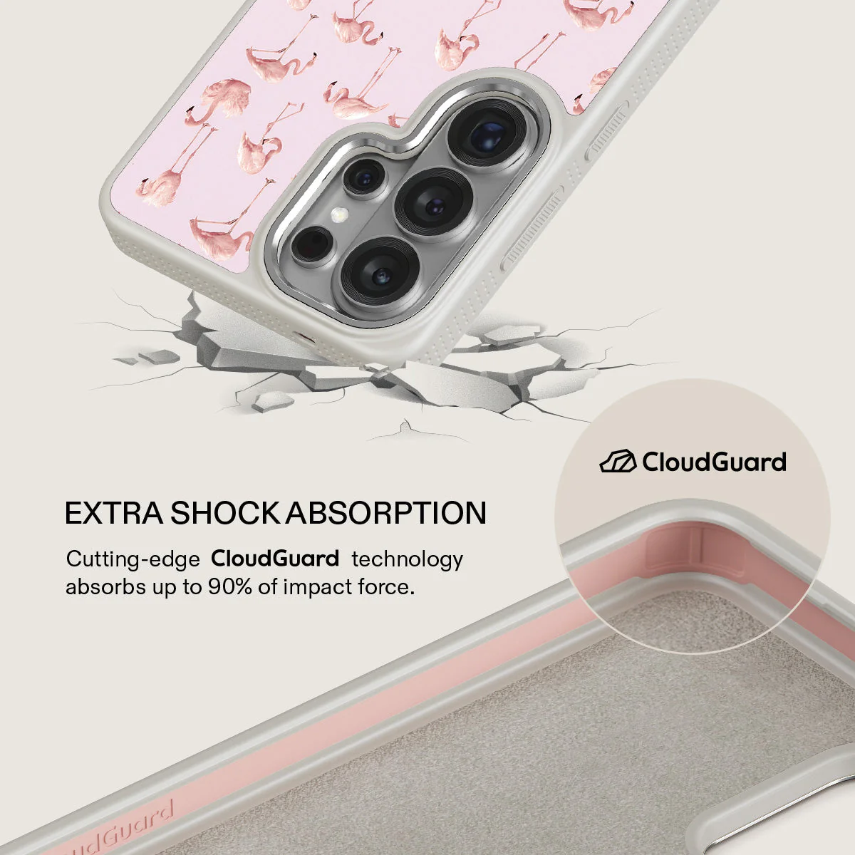 Nostalgic Pink - Flamingos Samsung Galaxy S26 Ultra Case - Image 35