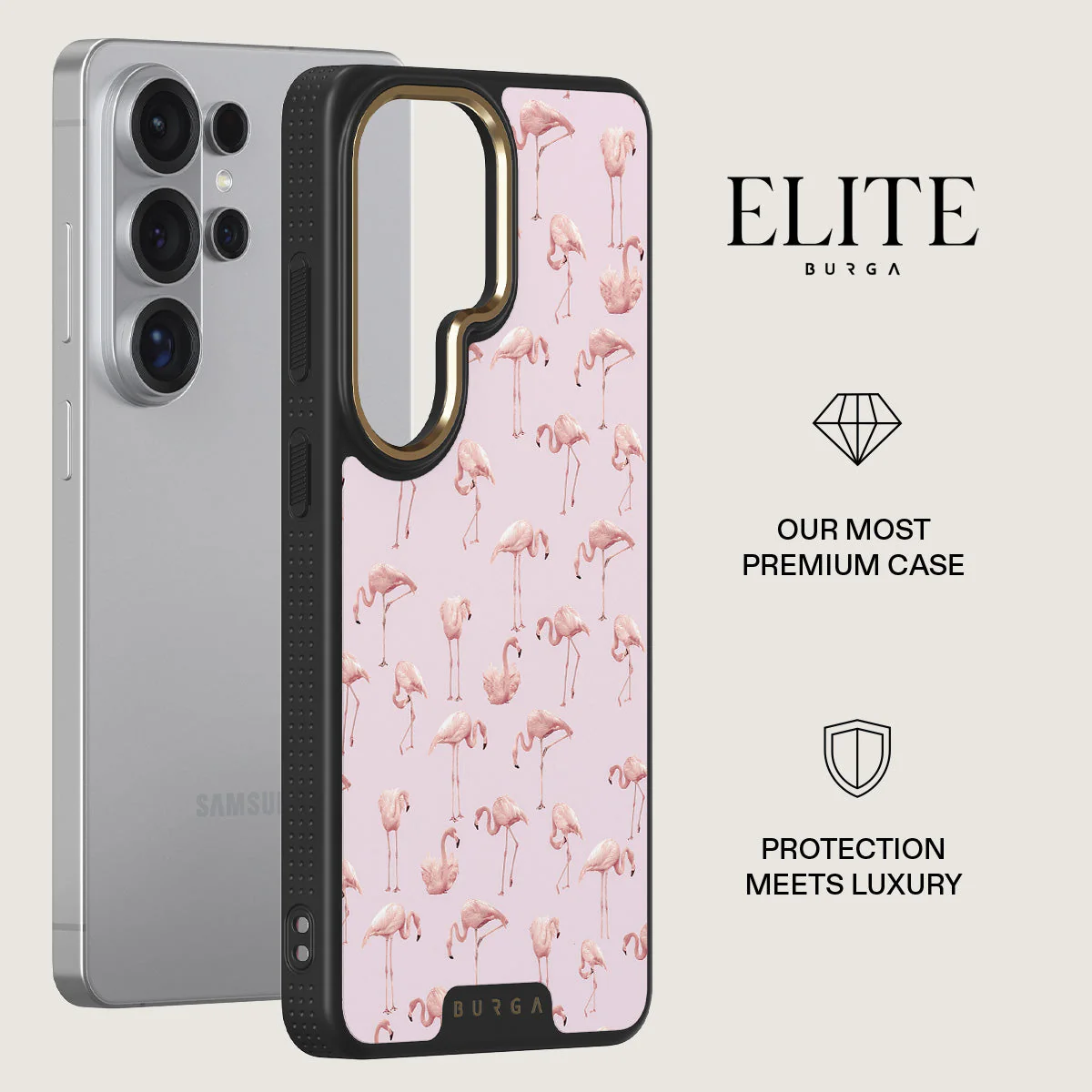 Nostalgic Pink - Flamingos Samsung Galaxy S26 Ultra Case - Image 6