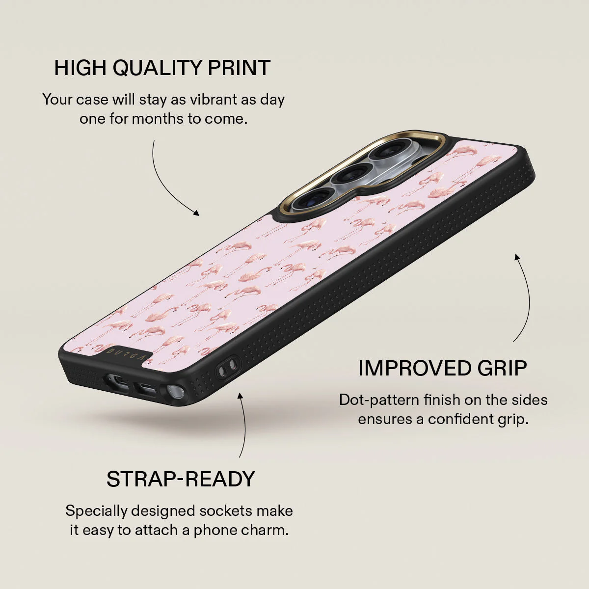 Nostalgic Pink - Flamingos Samsung Galaxy S26 Ultra Case - Image 9