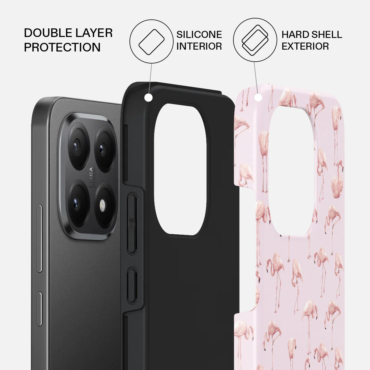 Nostalgic Pink - Flamingos Xiaomi 15T Case - Image 2