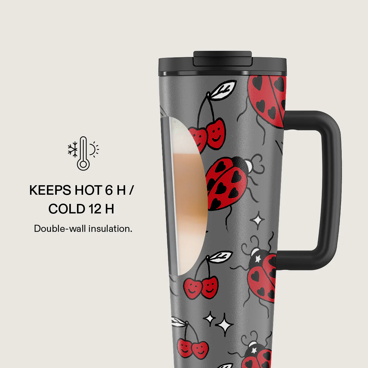 Fortunate One - EasyGrip Travel Mug - Image 4