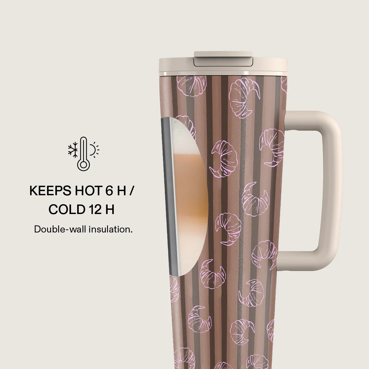Girl Dinner - EasyGrip Travel Mug - Image 4