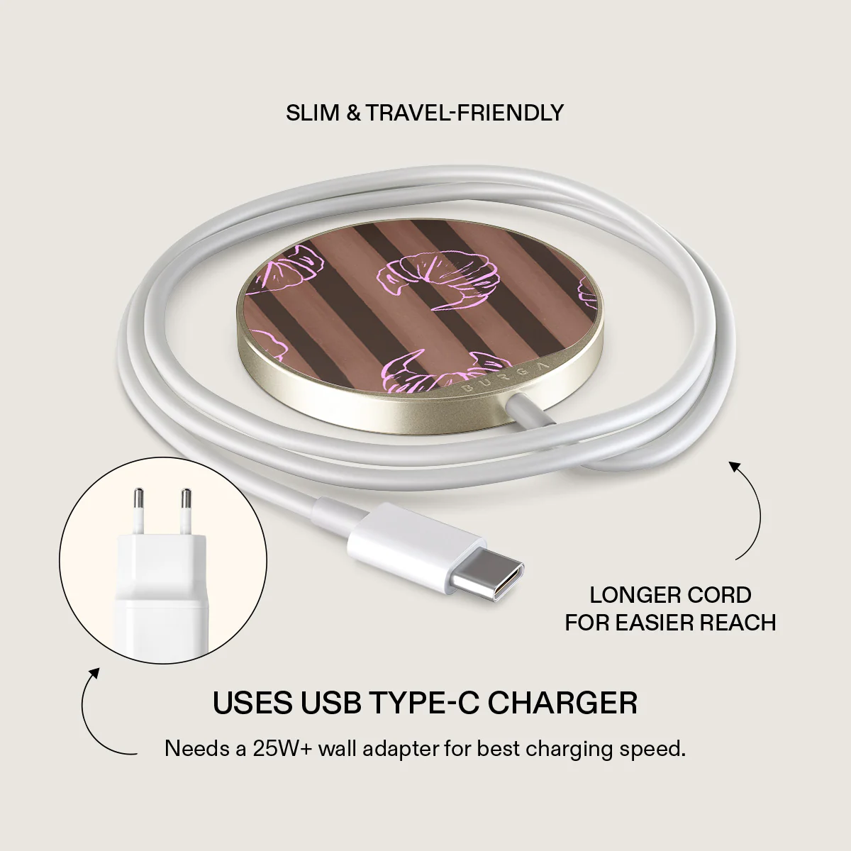 Girl Dinner - Magnetic Wireless Charger - Image 3