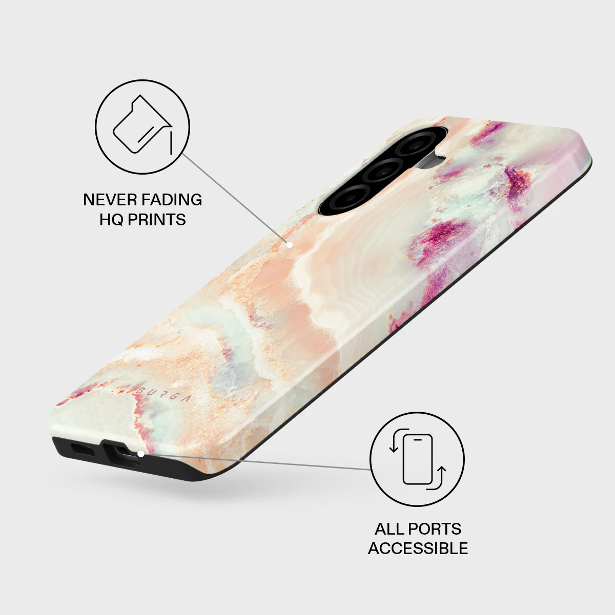 Berry Sorbet - Girly Samsung Galaxy A57 5G Case - Image 3