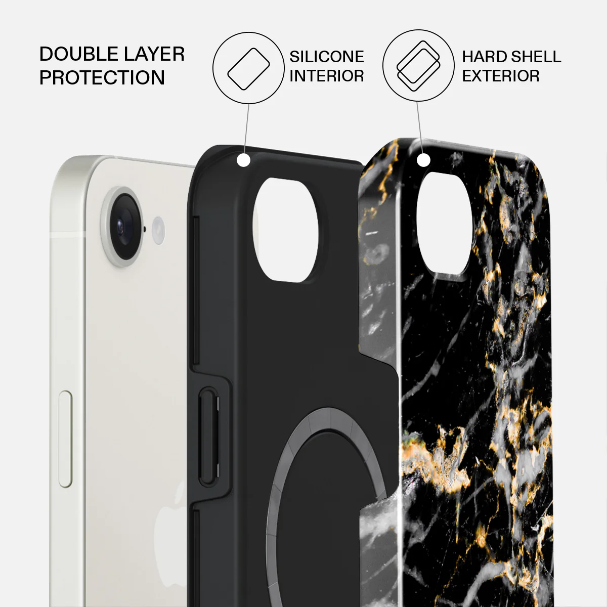Make A Wish - Gold Marble iPhone 17e Case - Image 2