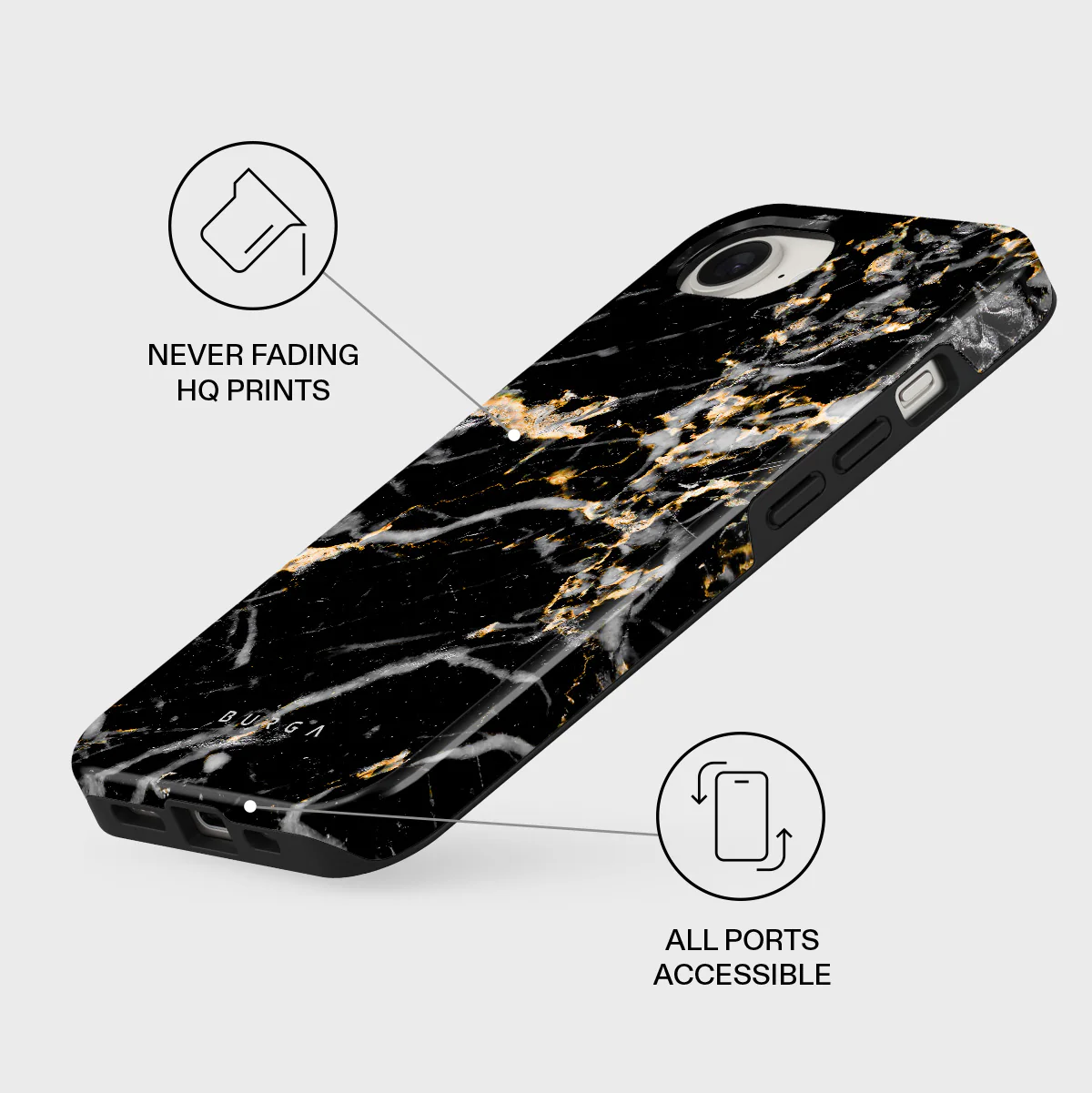 Make A Wish - Gold Marble iPhone 17e Case - Image 3