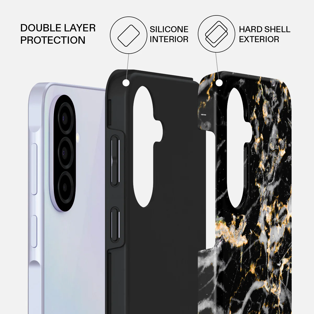 Make A Wish - Gold Marble Samsung Galaxy A37 5G Case - Image 2