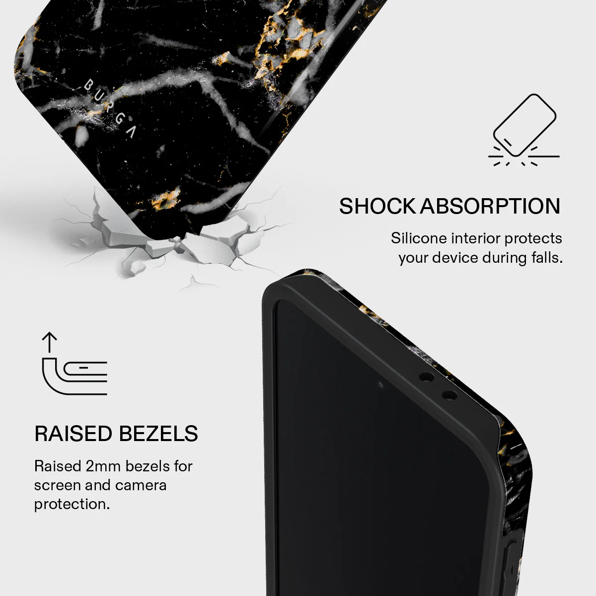 Make A Wish - Gold Marble Samsung Galaxy A37 5G Case - Image 4