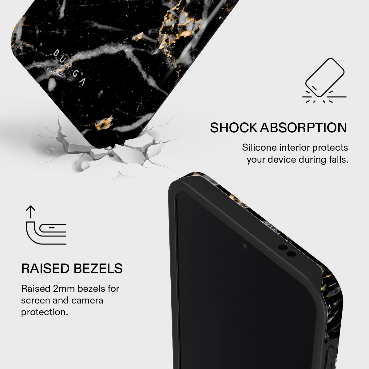 Make A Wish - Gold Marble Samsung Galaxy A57 5G Case - Image 4