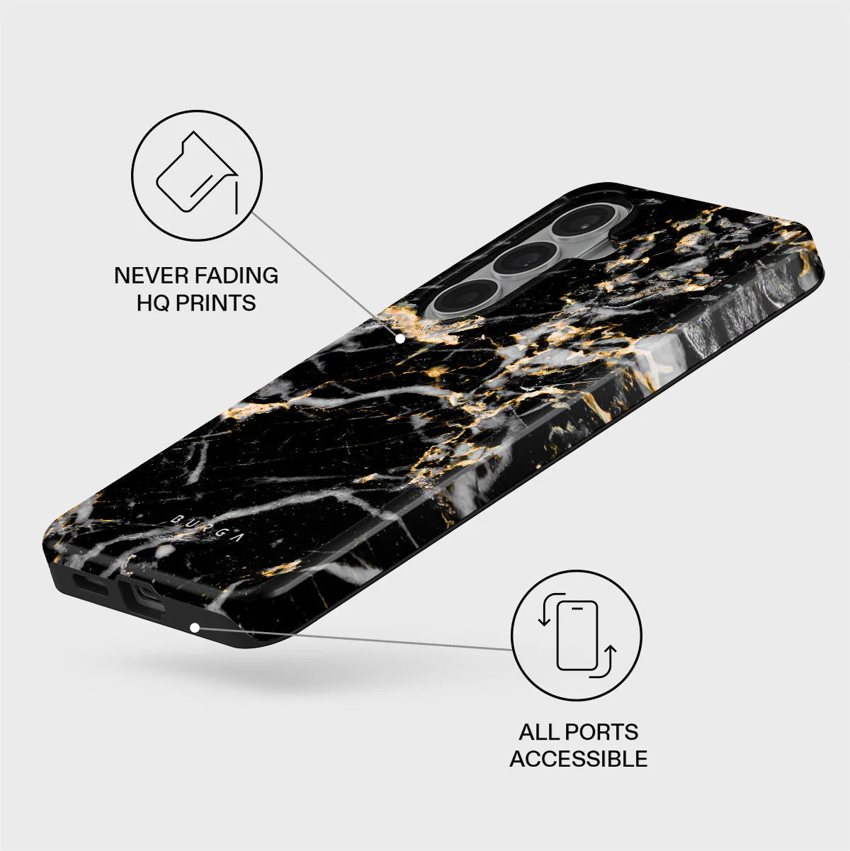 Make A Wish - Gold Marble Samsung Galaxy S26 Case - Image 3