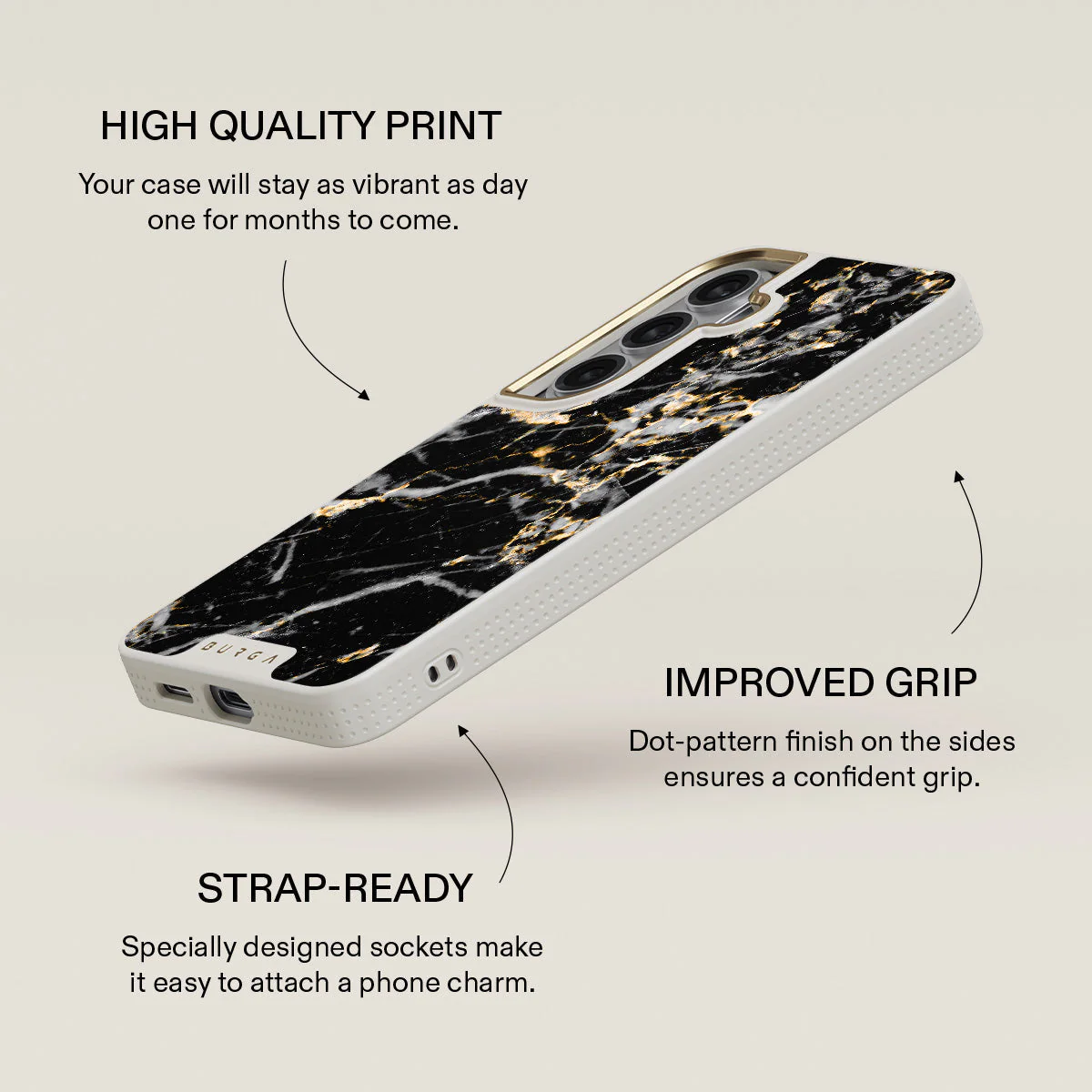 Make A Wish - Gold Marble Samsung Galaxy S26 Case - Image 30
