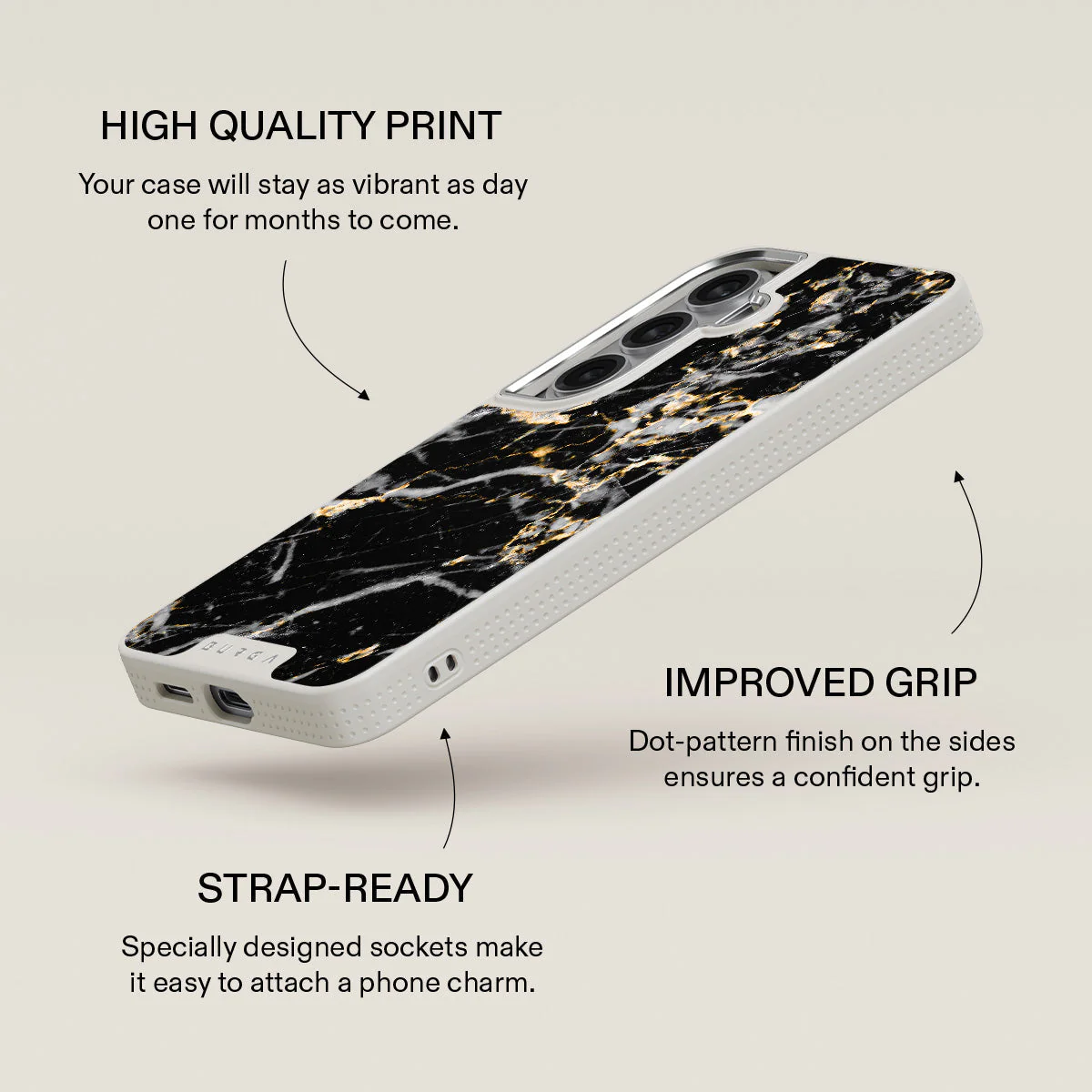 Make A Wish - Gold Marble Samsung Galaxy S26 Case - Image 37