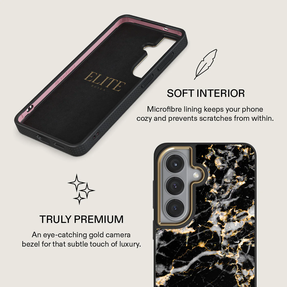 Make A Wish - Gold Marble Samsung Galaxy S26 Plus Case - Image 10