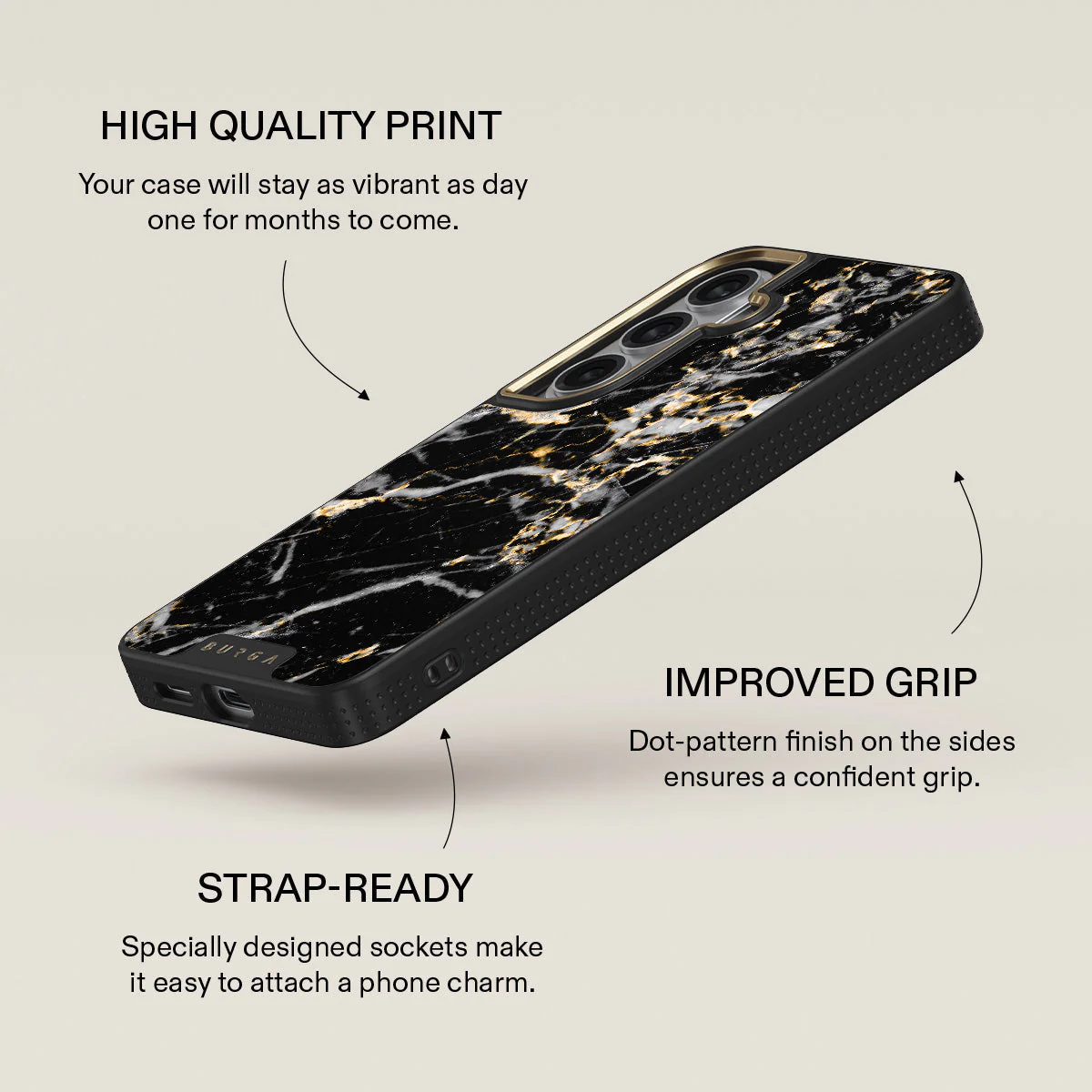 Make A Wish - Gold Marble Samsung Galaxy S26 Plus Case - Image 9