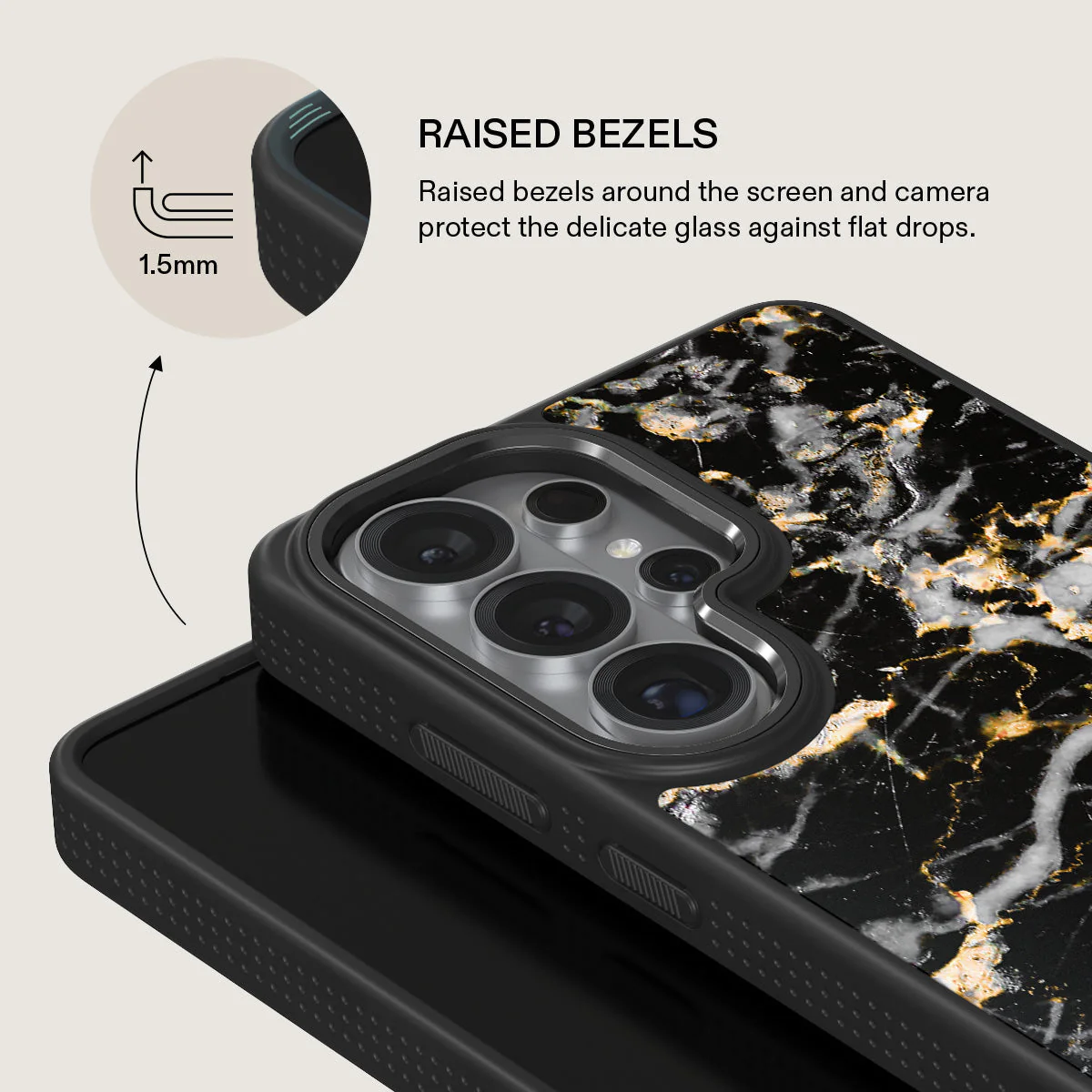 Make A Wish - Gold Marble Samsung Galaxy S26 Ultra Case - Image 15