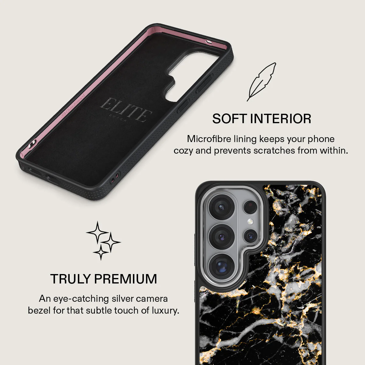 Make A Wish - Gold Marble Samsung Galaxy S26 Ultra Case - Image 24