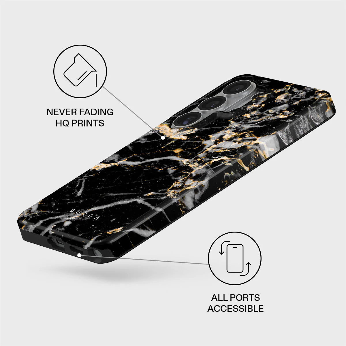 Make A Wish - Gold Marble Samsung Galaxy S26 Ultra Case - Image 3