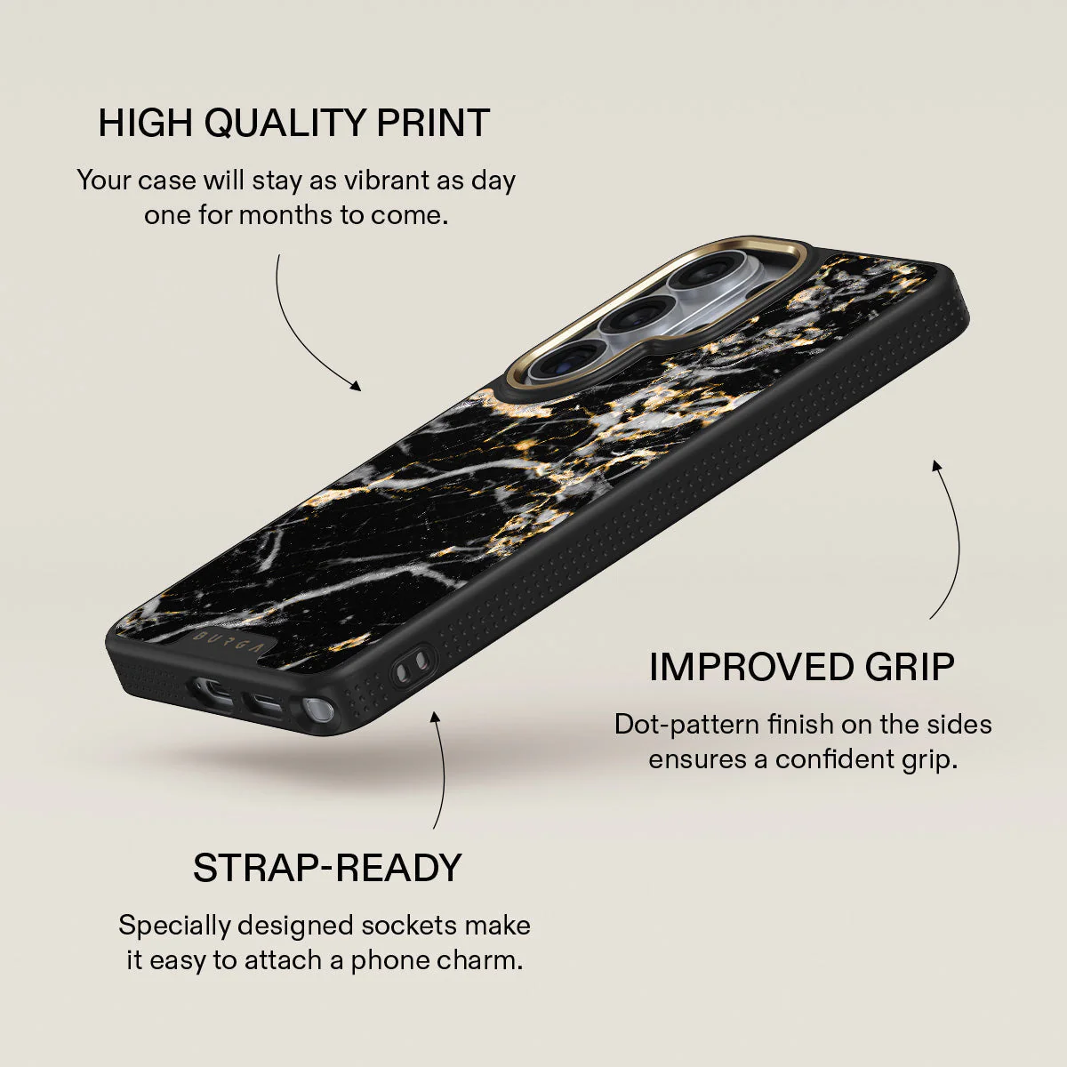 Make A Wish - Gold Marble Samsung Galaxy S26 Ultra Case - Image 9