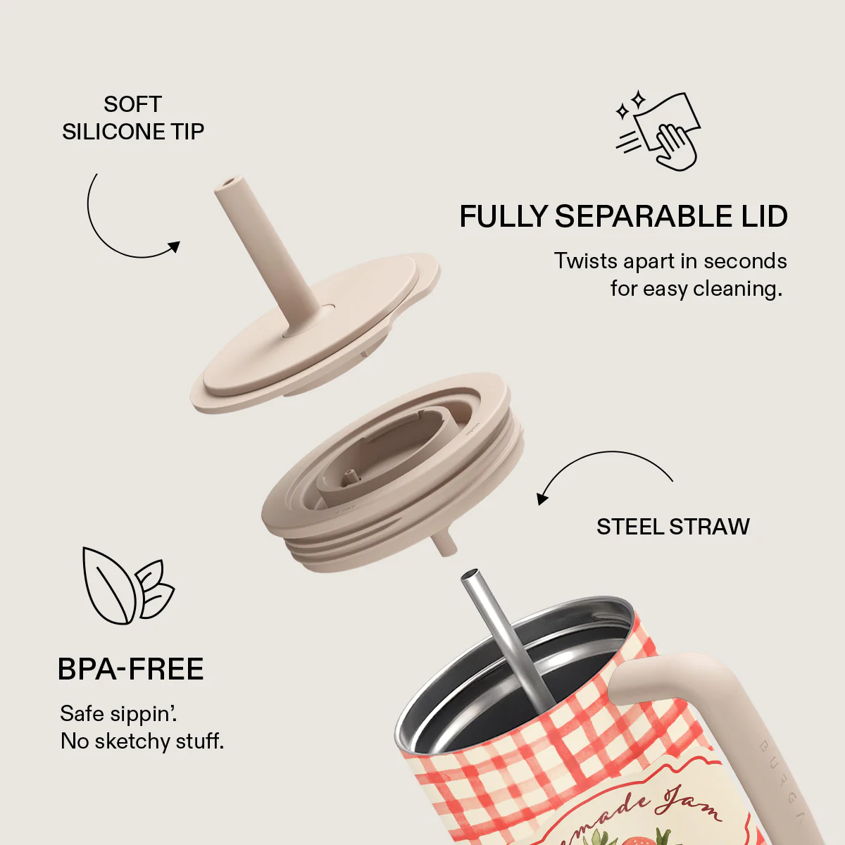 Grandma's Jam - All Day Leakproof Tumbler - Image 6