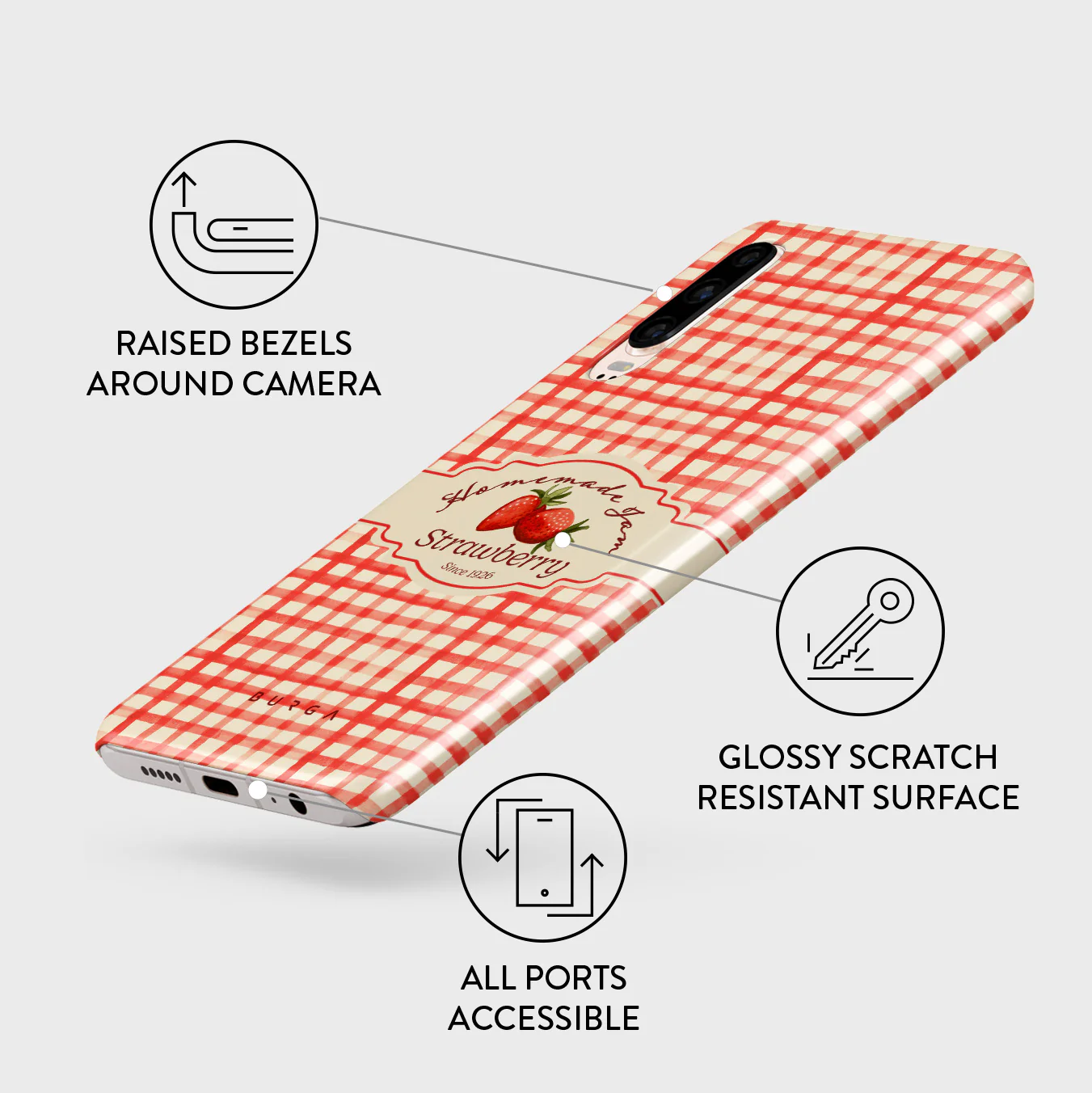Grandma's Jam - Huawei P30 Case - Image 3