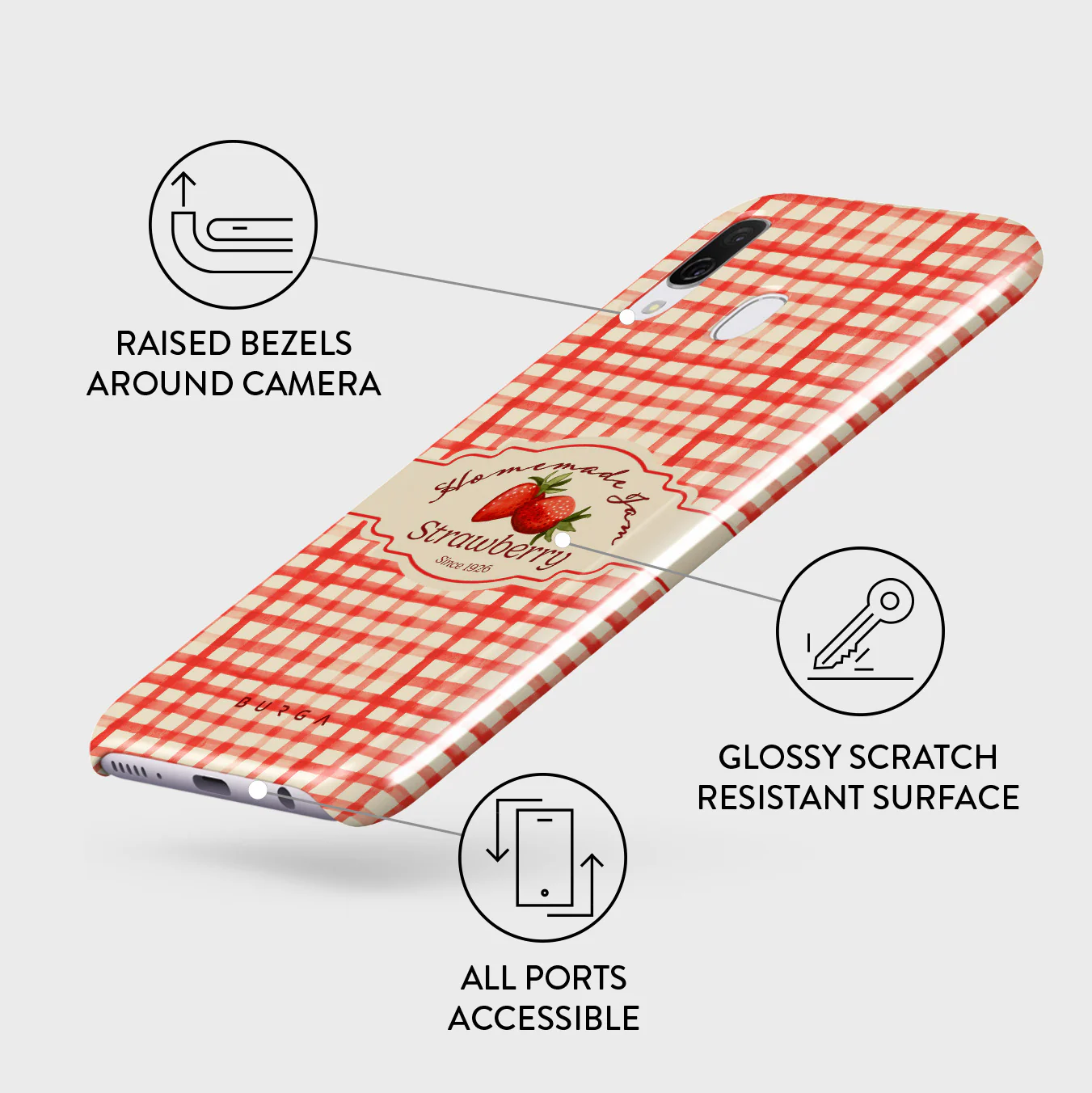 Grandma's Jam - Samsung Galaxy A40 Case - Image 3