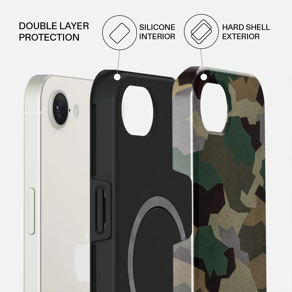 Tropical Green Camo - iPhone 17e Case - Image 2
