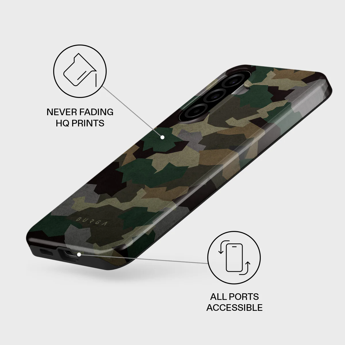 Tropical Green Camo - Samsung Galaxy A57 5G Case - Image 3