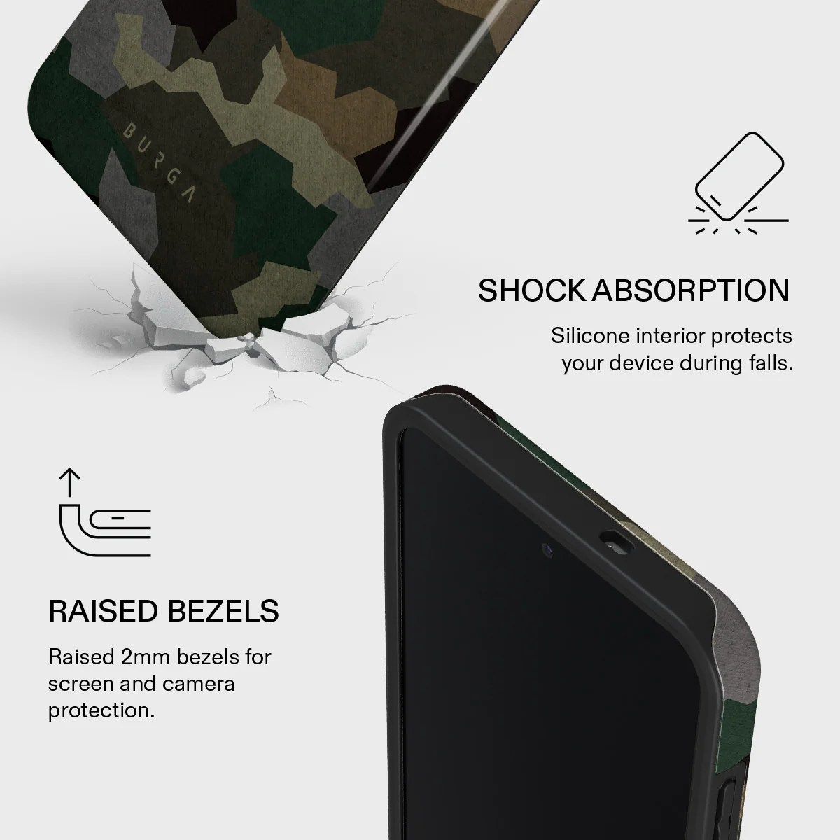 Tropical Green Camo - Samsung Galaxy S25 FE Case - Image 4