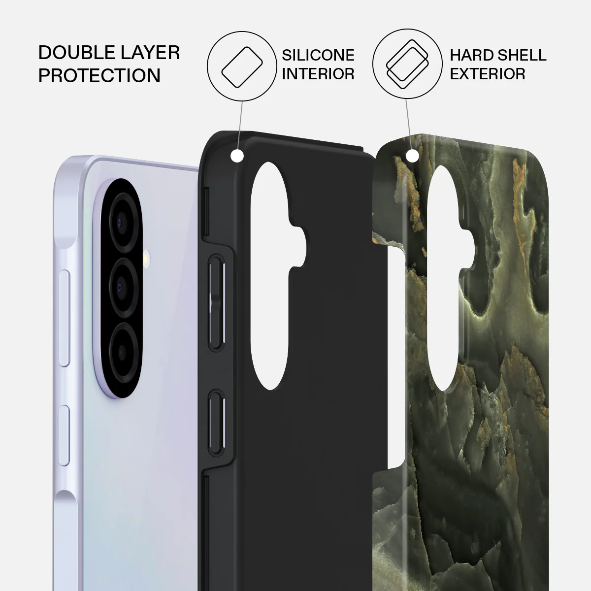 Misty Forest - Green Marble Samsung Galaxy A37 5G Case - Image 2