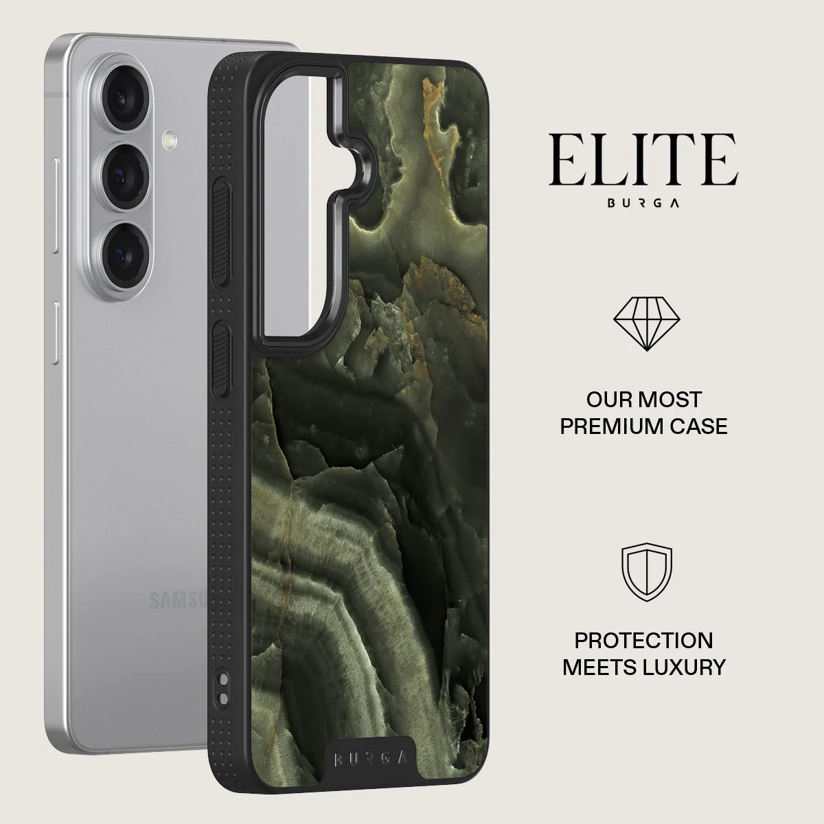 Misty Forest - Green Marble Samsung Galaxy S26 Case - Image 13